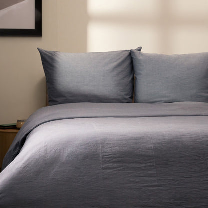 GOSSY Cotton Blue Bedding Set 160x200 + 2 Pillowcases