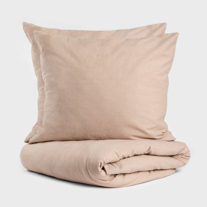 GOSSY Cotton Beige Bedding Set 160x200 + 2 Pillowcases