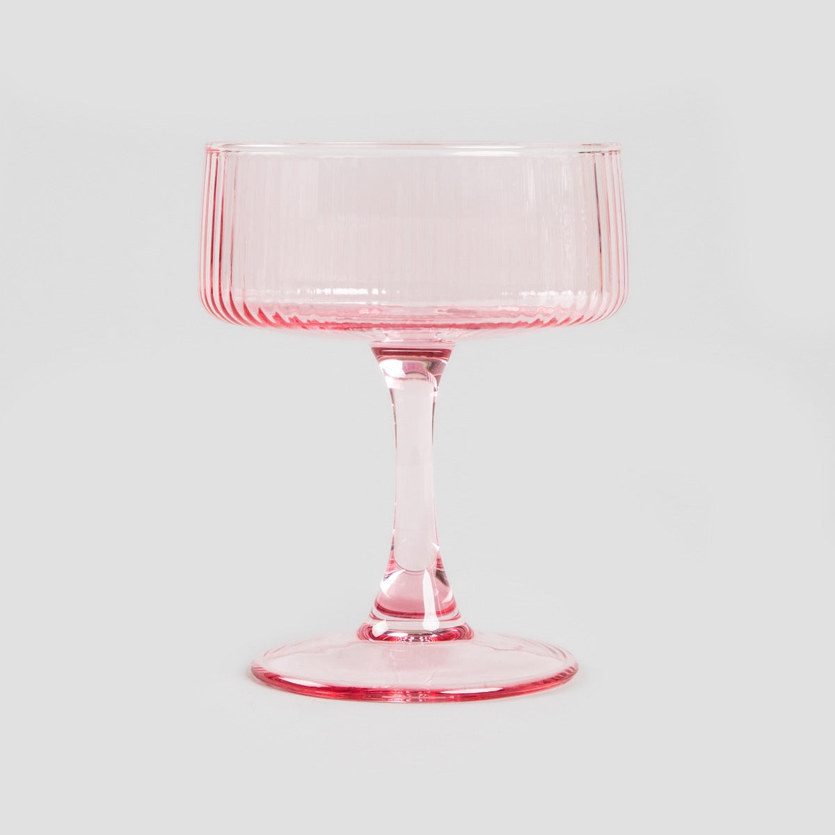 Dolore Pink Fluted Glass 0.23L