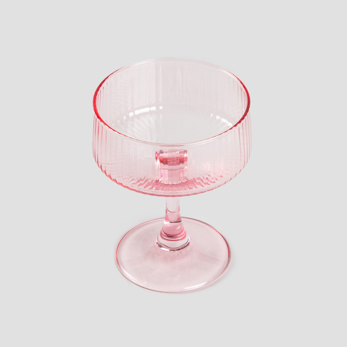 Dolore Pink Fluted Glass 0.23L