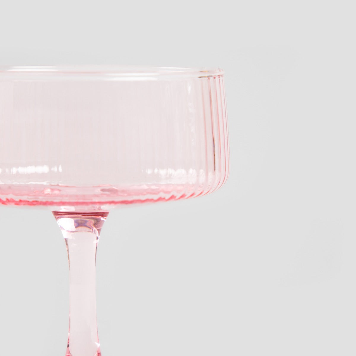 Dolore Pink Fluted Glass 0.23L