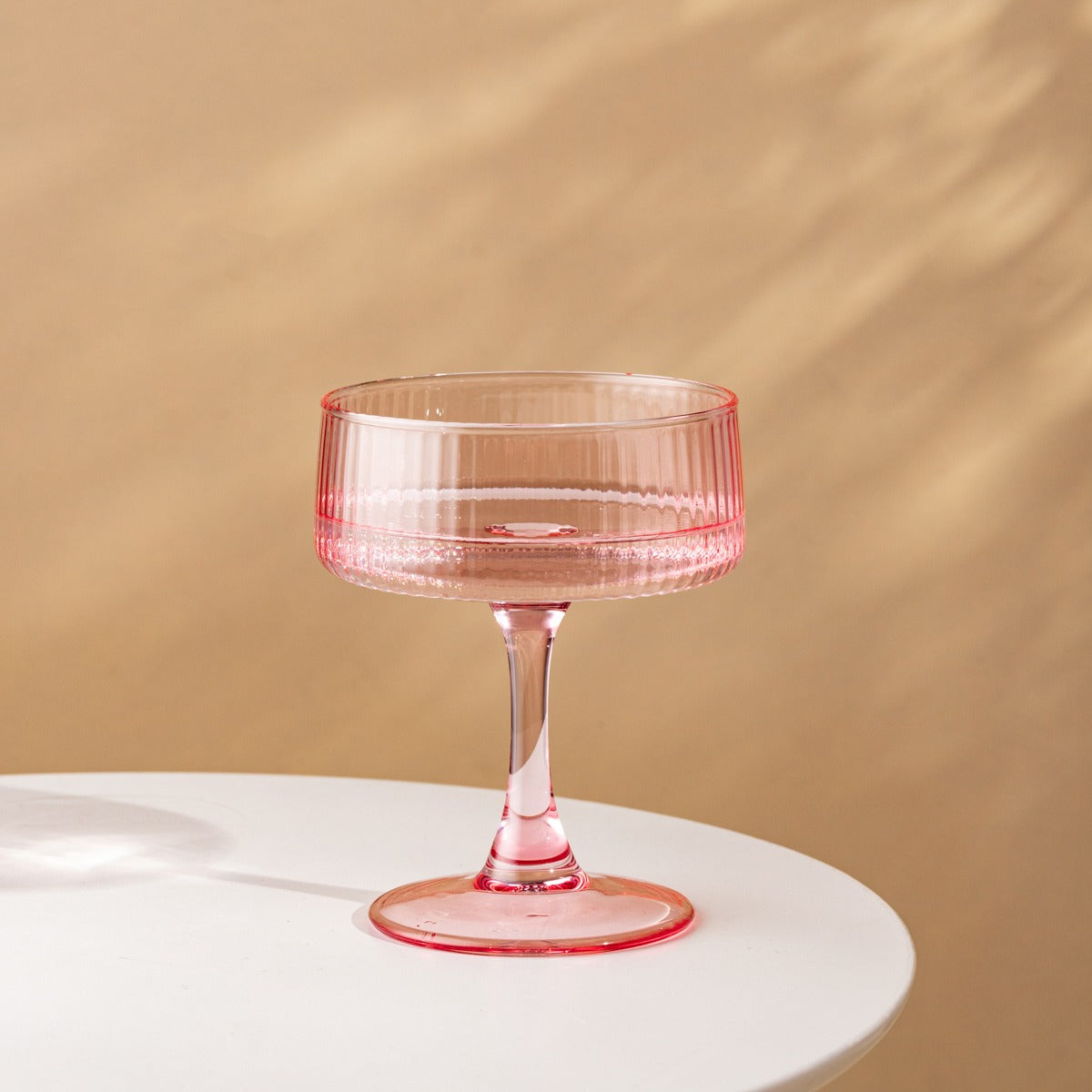 Dolore Pink Fluted Glass 0.23L