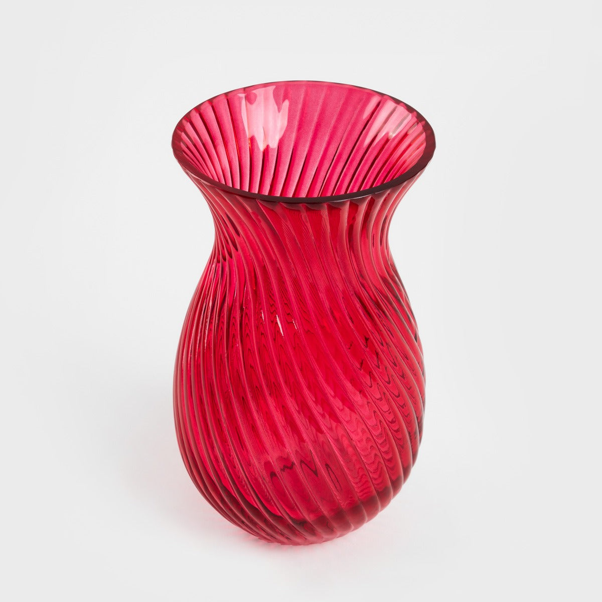 CHERISH LOVE Red Glass Vase 11.5x20 cm