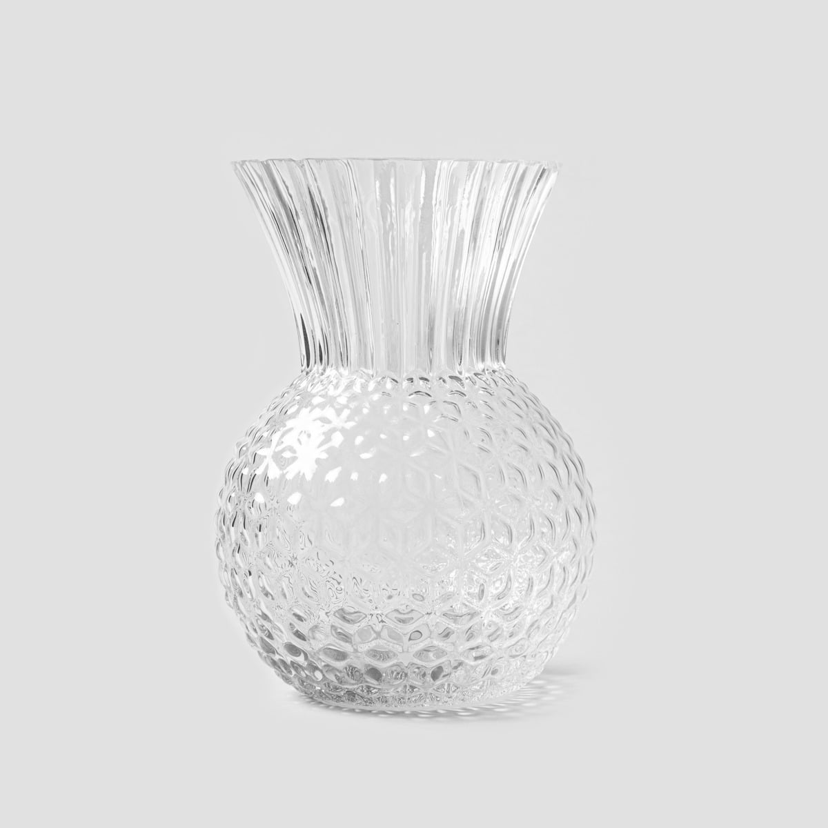 LIMPID Transparent Glass Vase 14x22 cm