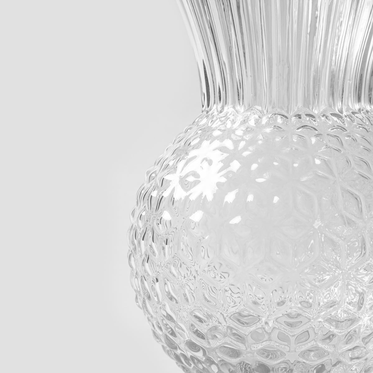 LIMPID Transparent Glass Vase 14x22 cm