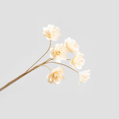 ALBA Wooden Water Lily Flower Bouquet - 50 cm