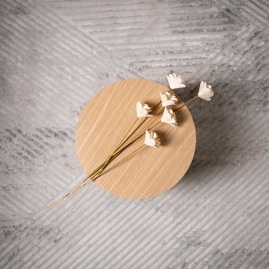ALBA Wooden Water Lily Flower Bouquet - 50 cm