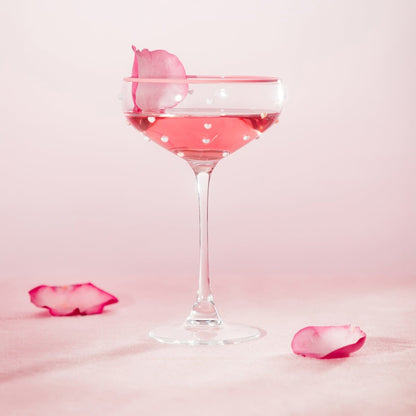 AMANTI Heart Pattern Martini Glass 0.2L