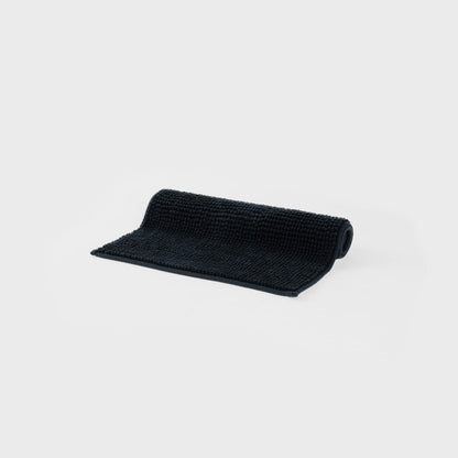 JON Non-Slip Black Bathroom Rug 50x70 cm