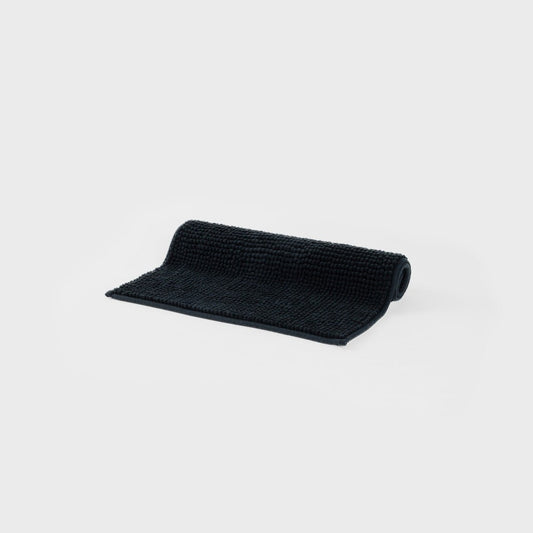 JON Non-Slip Black Bathroom Rug 50x70 cm
