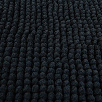JON Non-Slip Black Bathroom Rug 50x70 cm