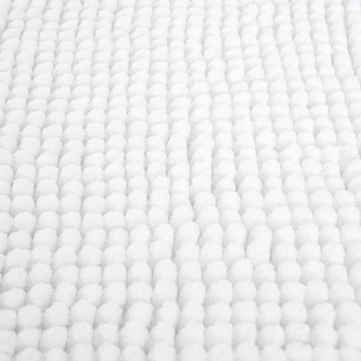 JON Anti-Slip White Bathroom Rug 50x70 cm