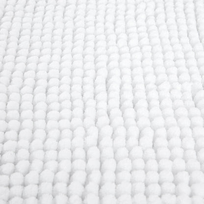 JON Anti-Slip White Bathroom Rug 50x70 cm