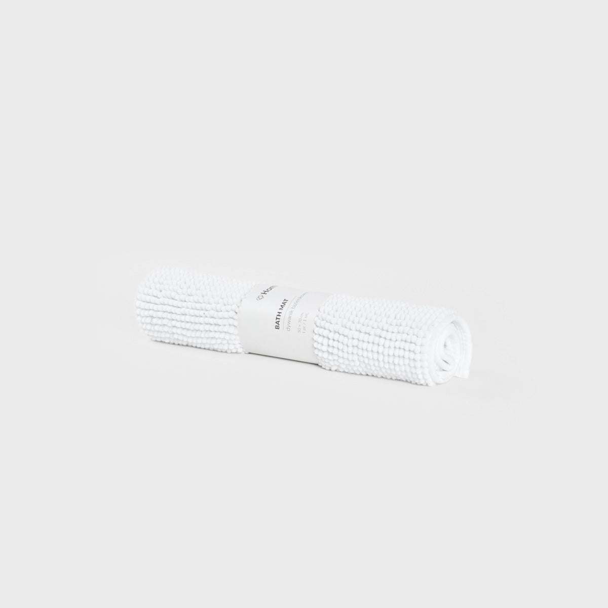 JON Anti-Slip White Bathroom Rug 50x70 cm