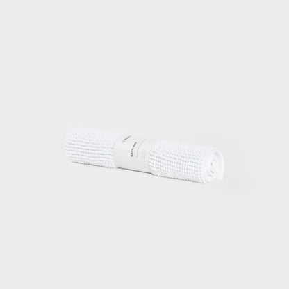 JON Anti-Slip White Bathroom Rug 50x70 cm