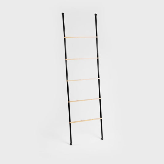 TARU Black Towel Ladder for Bathroom and Bedroom