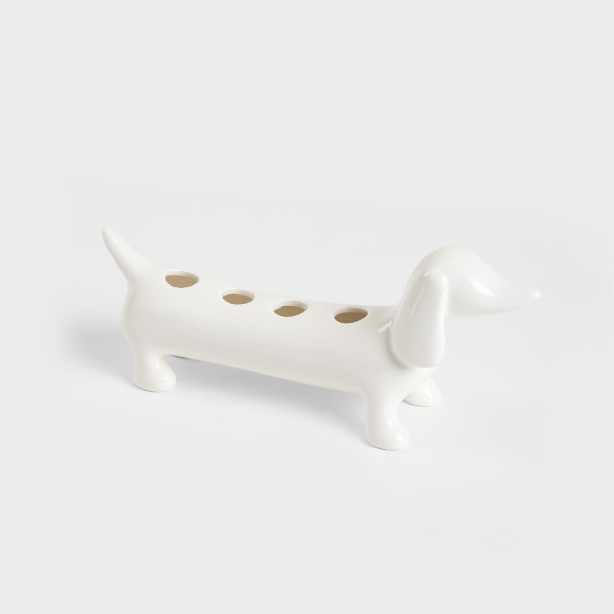 DORSEY Ceramic Toothbrush Holder with Dachshund Design