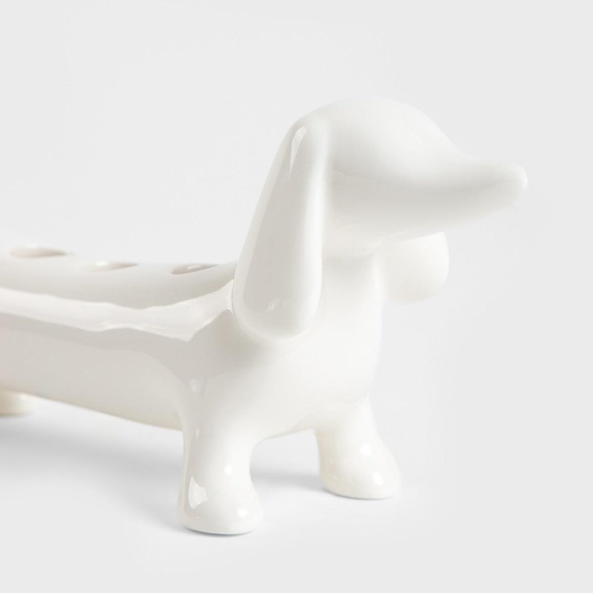 DORSEY Ceramic Toothbrush Holder with Dachshund Design