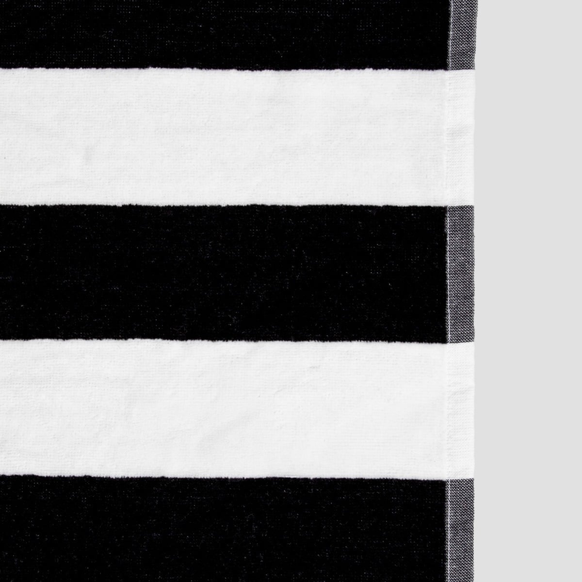 LAWENA Black and White Striped Towel 70x130 cm