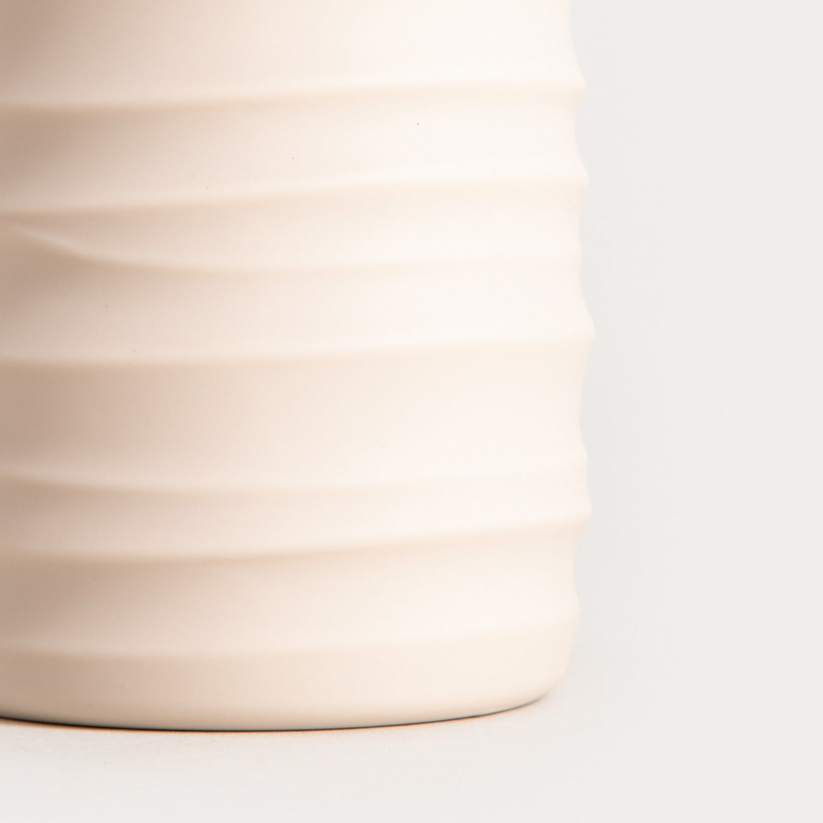 TORUS Embossed Beige Soap Dispenser 8.2x8.2x17 cm