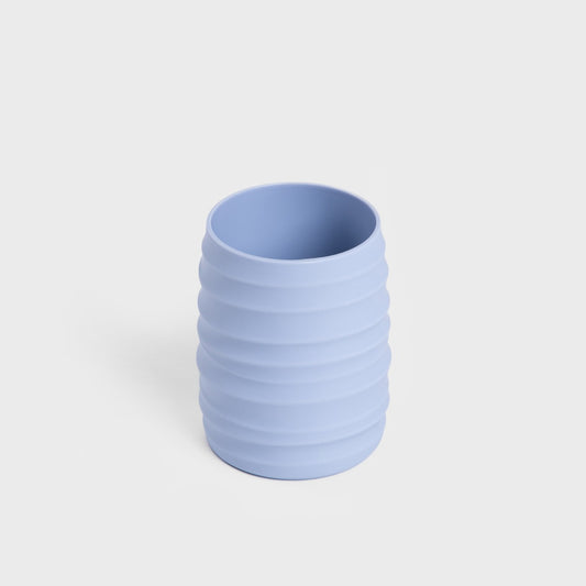 TORUS Embossed Blue Bathroom Mug 8.2x8.2x11 cm