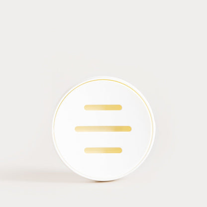 Torus Embossed White Soap Dish 11x11x2.5 cm