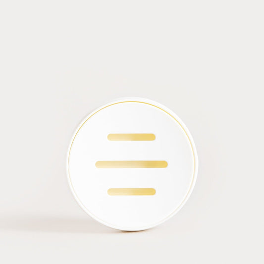 Torus Embossed White Soap Dish 11x11x2.5 cm