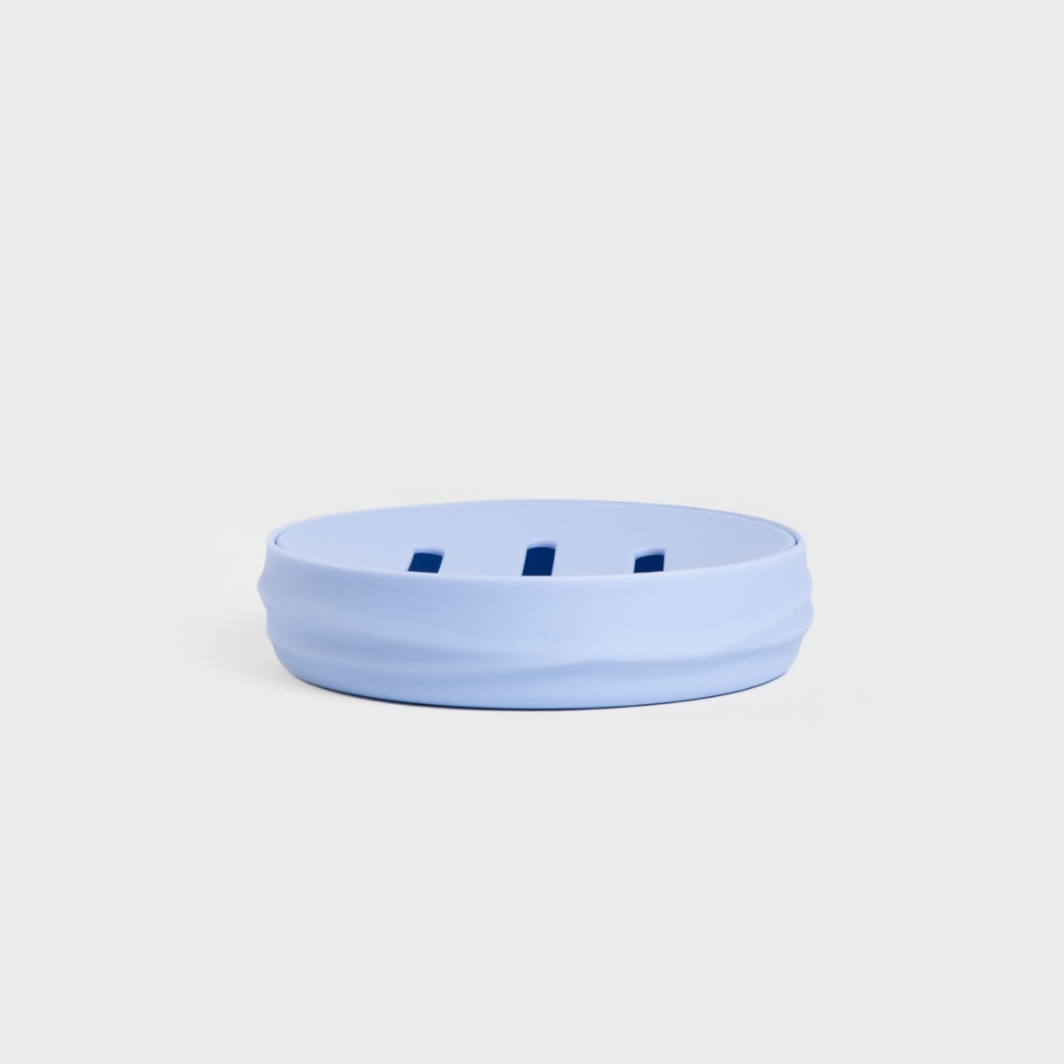 TORUS Embossed Blue Soap Dish 11x11x2.5 cm