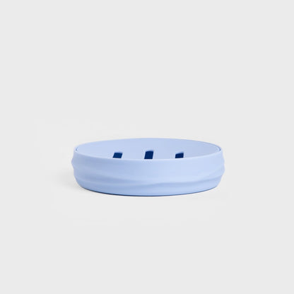 TORUS Embossed Blue Soap Dish 11x11x2.5 cm