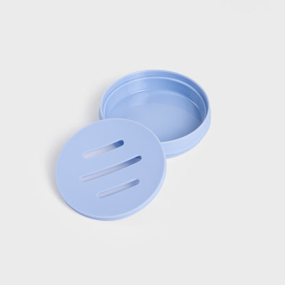 TORUS Embossed Blue Soap Dish 11x11x2.5 cm