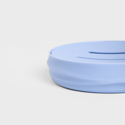 TORUS Embossed Blue Soap Dish 11x11x2.5 cm