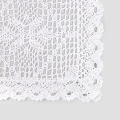 White Crochet Tablecloth 130x170 cm