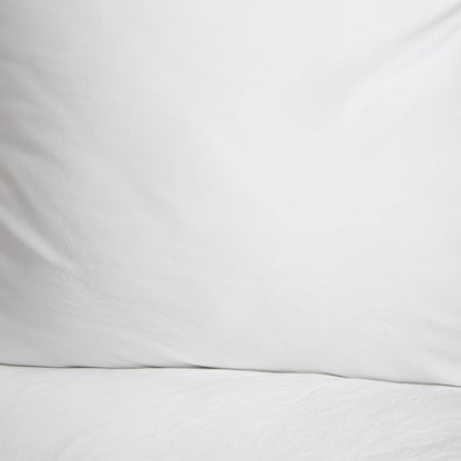 MORAIN Microfibre White Bedding Set with Lace 140x200 cm