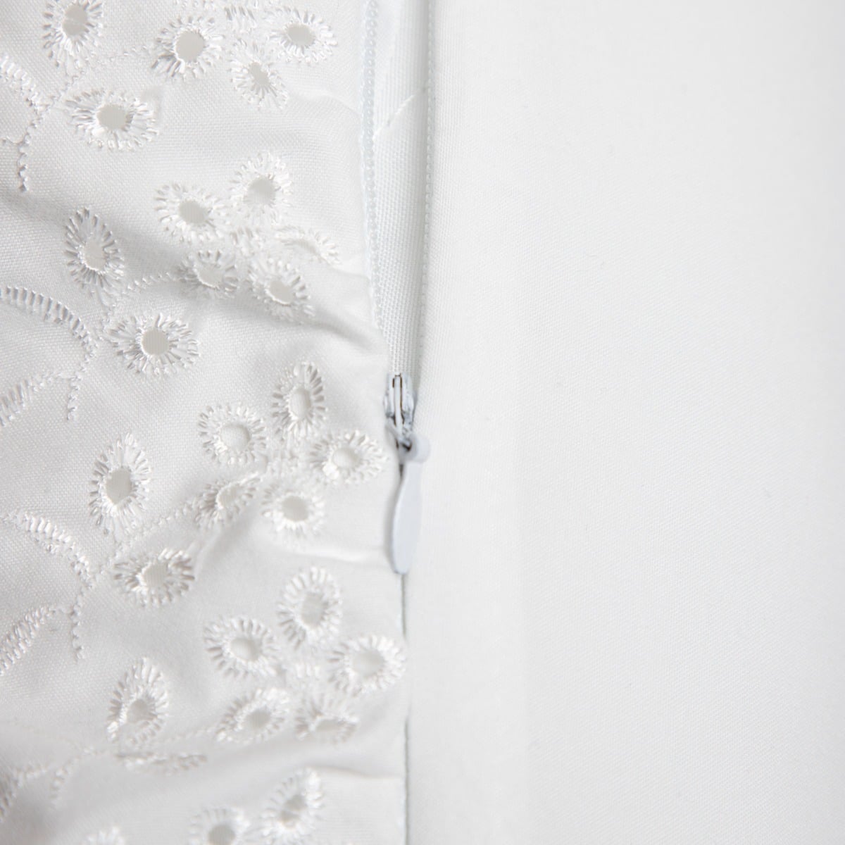 MORAIN Microfibre White Bedding Set with Lace 140x200 cm