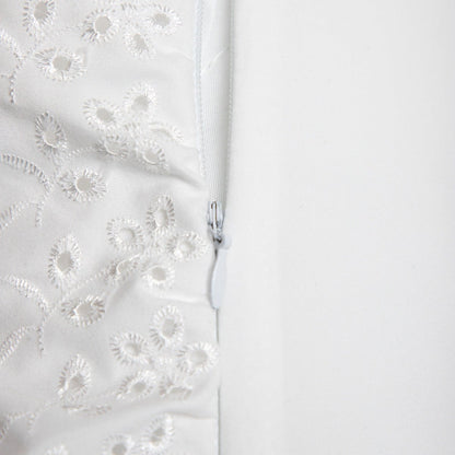 MORAIN Microfibre White Bedding Set with Lace 140x200 cm