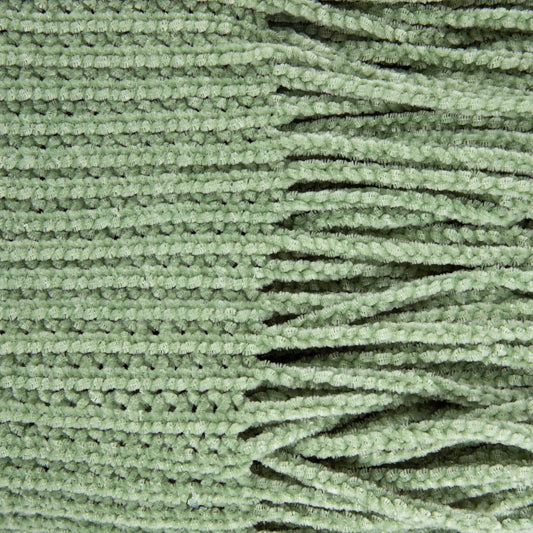 Chenille Pistachio Blanket 130x170 cm Soft Velvety Throw