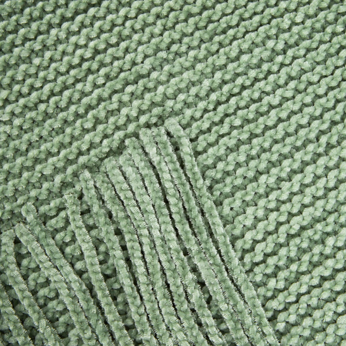 Chenille Pistachio Blanket 130x170 cm Soft Velvety Throw