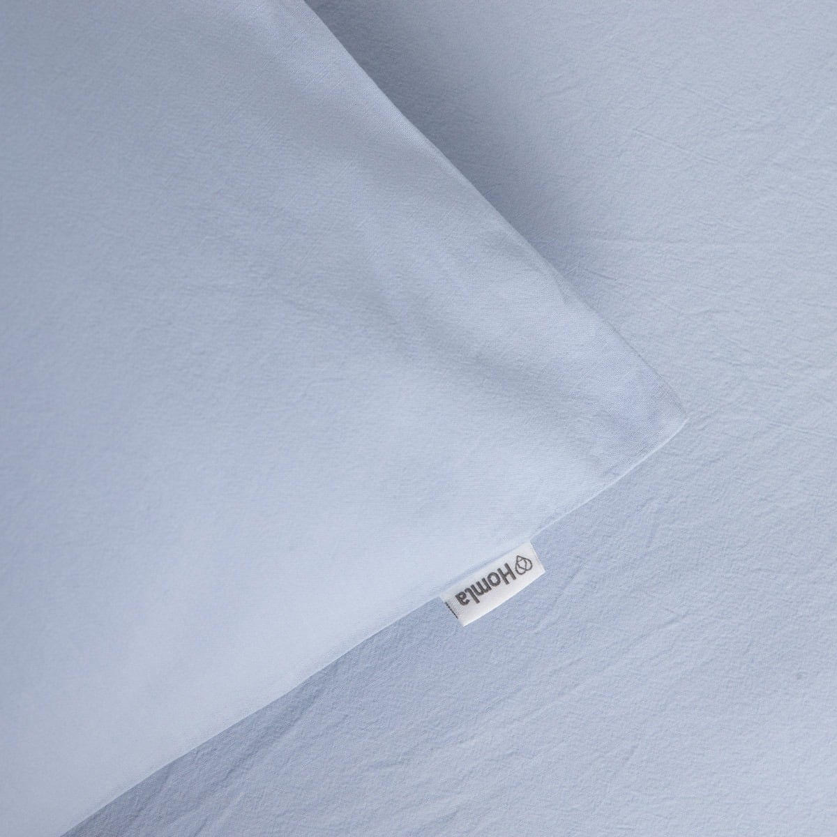 DEFLA Washed Cotton Blue Bedding Set 140x200 + 50x60 cm