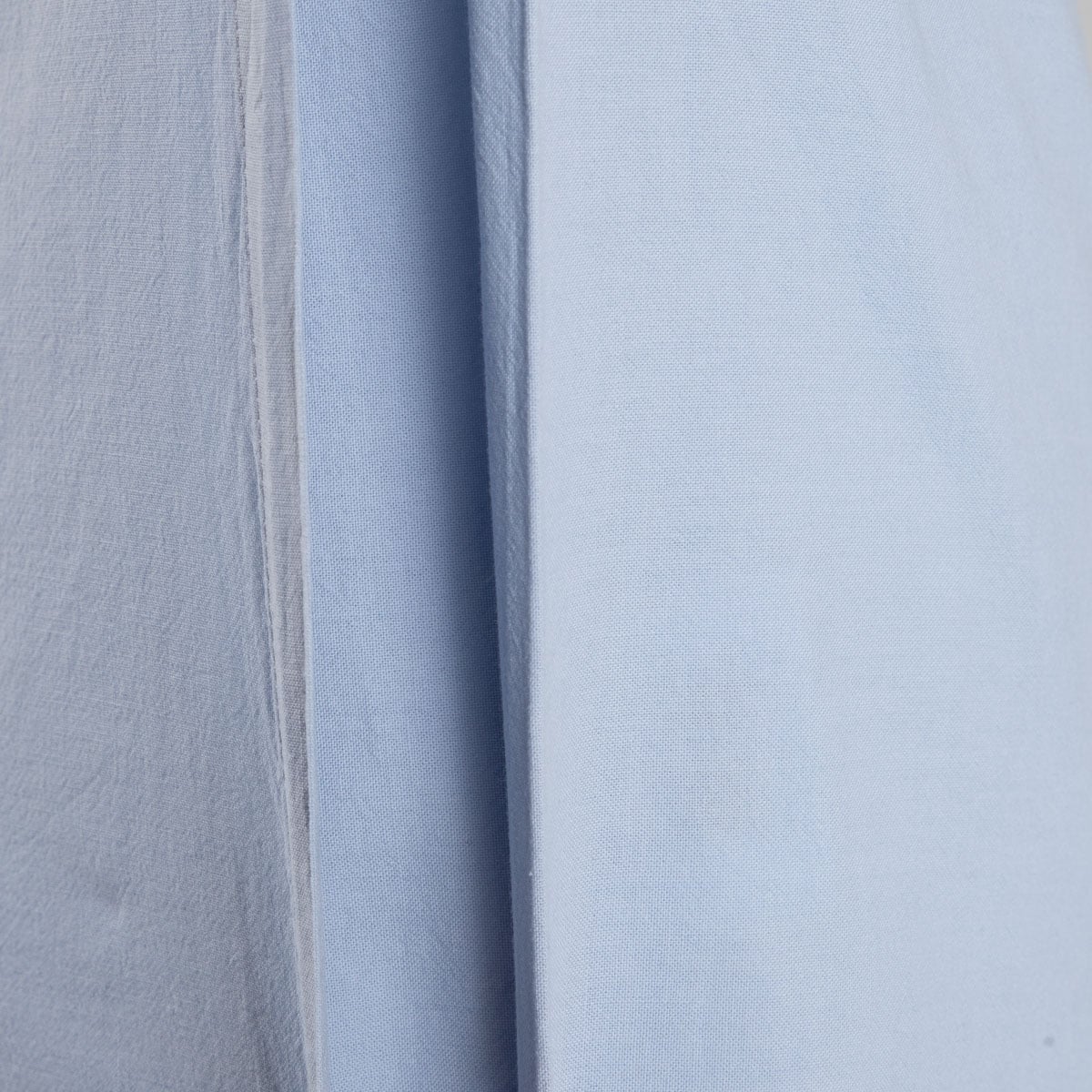 DEFLA Washed Cotton Blue Bedding Set 140x200 + 50x60 cm