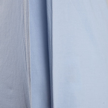 DEFLA Washed Cotton Blue Bedding Set 140x200 + 50x60 cm