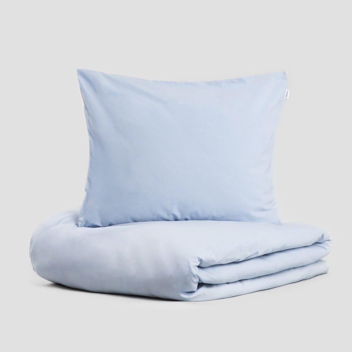 DEFLA Washed Cotton Blue Bedding Set 160x200 cm