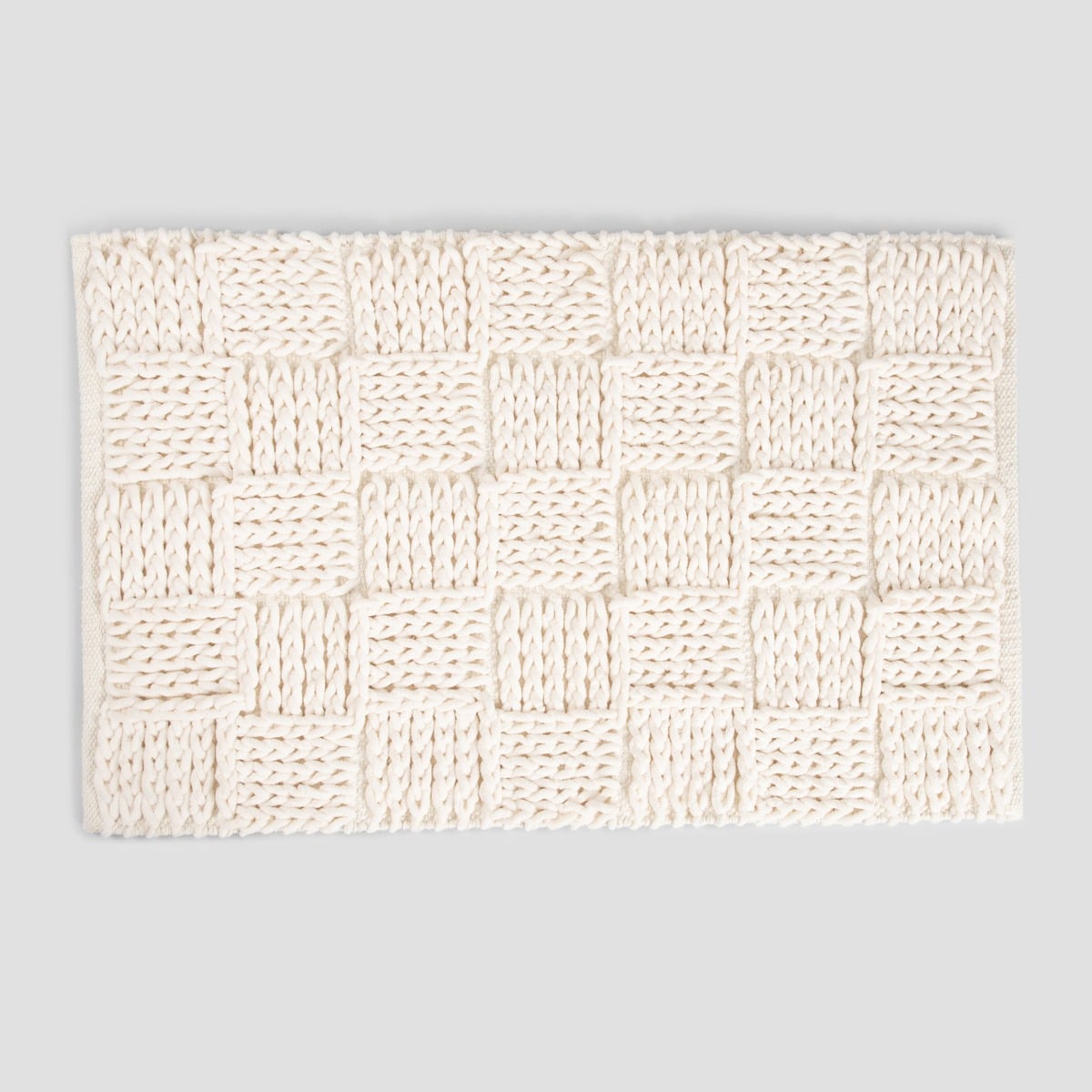 TENU Bathroom Rug Ecru 50x80cm - 100% Cotton Basic Collection