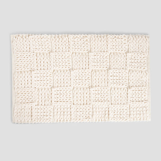 TENU Bathroom Rug Ecru 50x80cm - 100% Cotton Basic Collection
