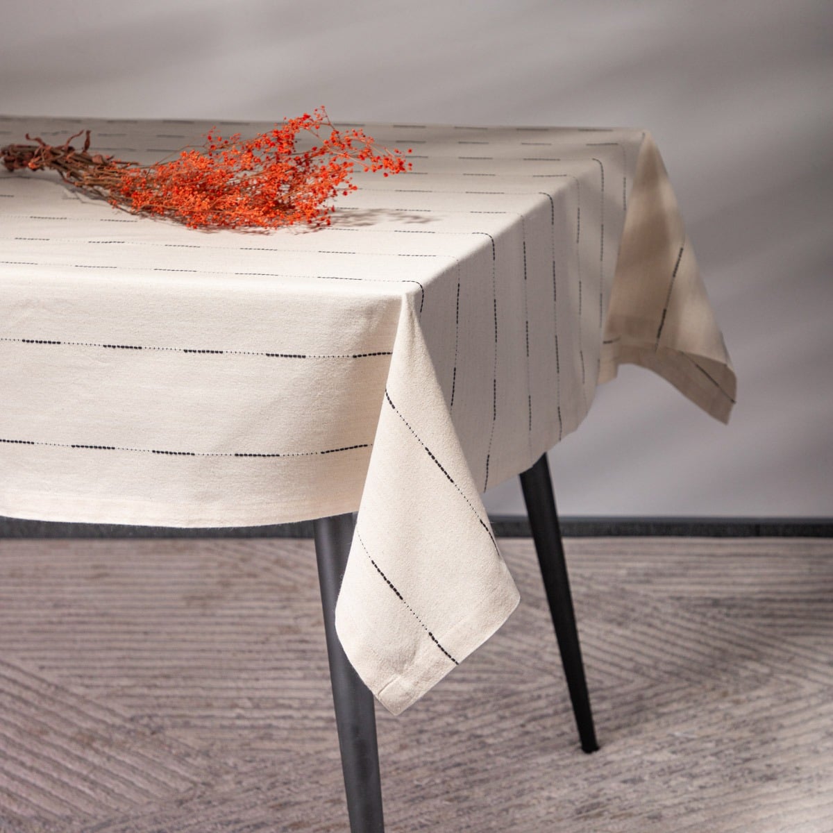 SEDA Tablecloth with Ecru Pattern 130x180 cm