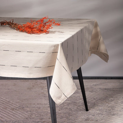 SEDA Tablecloth with Ecru Pattern 130x180 cm