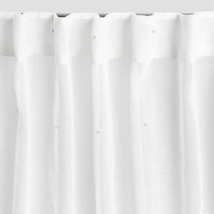 SILA Voile Curtain with Pearls 140x250 cm