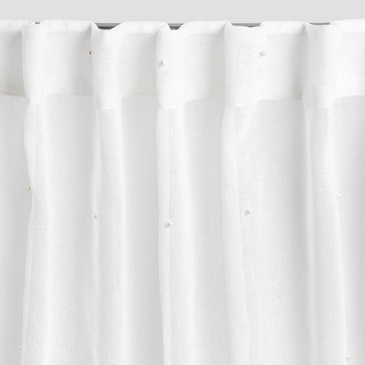 SILA Voile Curtain with Pearls 140x250 cm