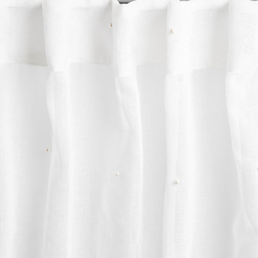 SILA Voile Curtain with Pearls 140x250 cm