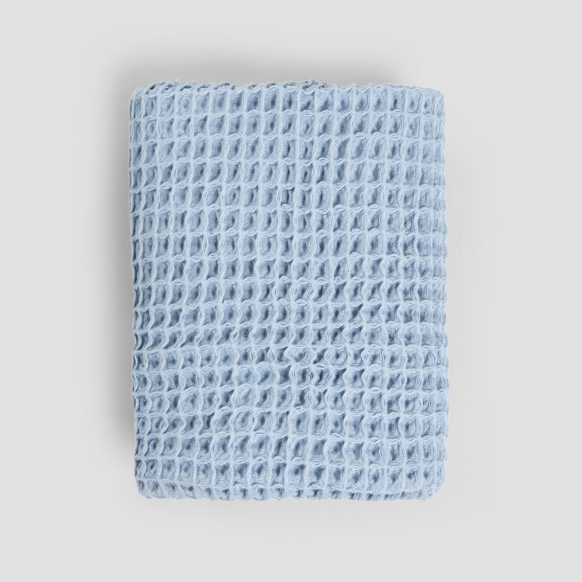 VAFFEL Blue Cotton Towel 50x90cm - Soft & Quick Drying