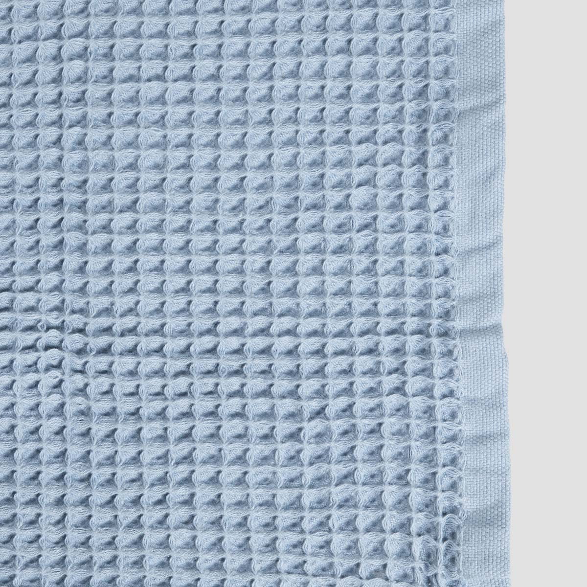 VAFFEL Blue Cotton Towel 50x90cm - Soft & Quick Drying
